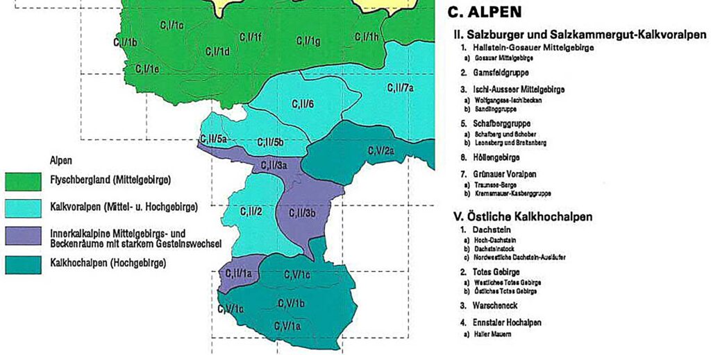 Naturräumliche Gliederung nach Kohl