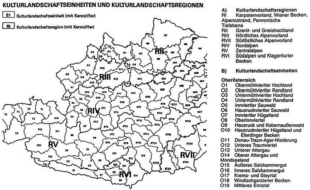 Kulturlandschaftsgliederung nach Maurer (2001)